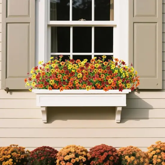 Artificial Mums Flowers Outdoors Autumn Decor {2}