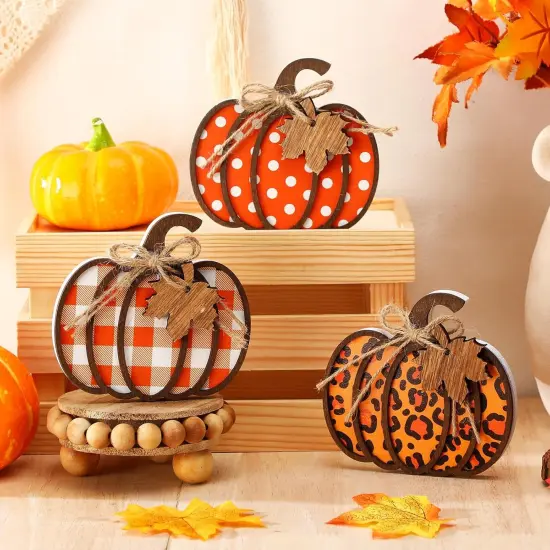 3 Pcs Fall Pumpkin Decor {3}