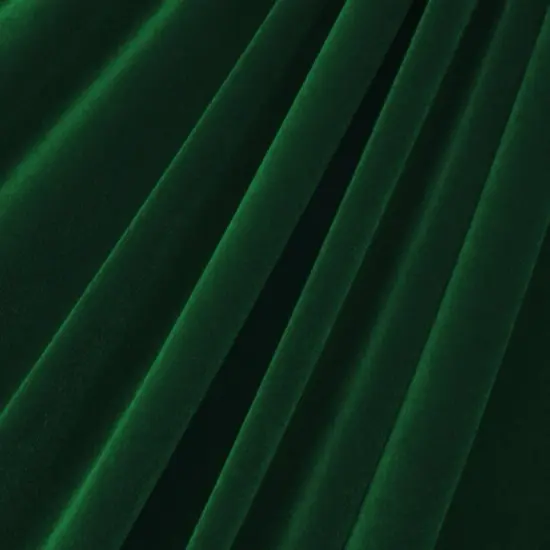 1 Yard Stretch Velvet Fabric Medium Weight Soft Sheen 4-Way Stretch Apparel 58/60" Width Hunter Green {1}