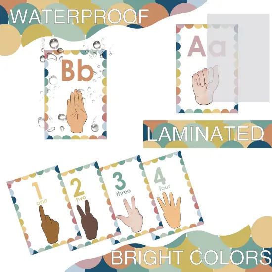 Sign Language Bulletin Board Letters {4}