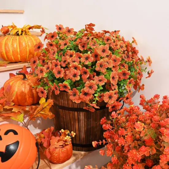 Fall Flowers UV Resistant Artificial Mums for Outdoors {3}