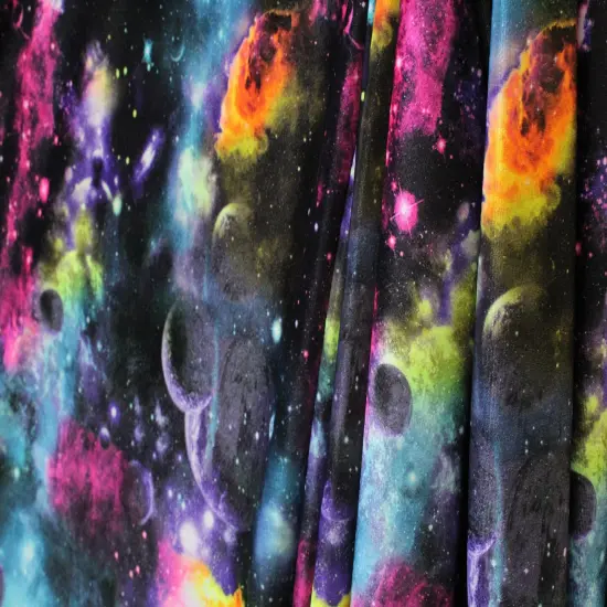 1 Yard Colorful Galaxy Stretch Spandex Fabric for Swimwear Leggings Dancewear Costumes Activewear (36" x 60") Inches Wide {3}