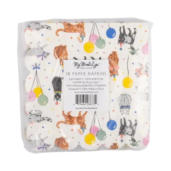 CAT PARTY COCKTAIL NAPKINS {2}