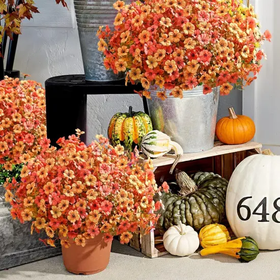 12 Bundles UV Resistant Fall Flowers {3}