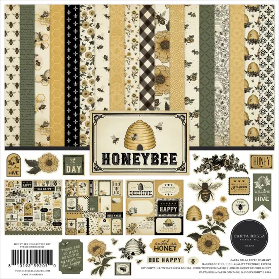 Carta Bella Collection Kit 12"X12"-Honey Bee {1}