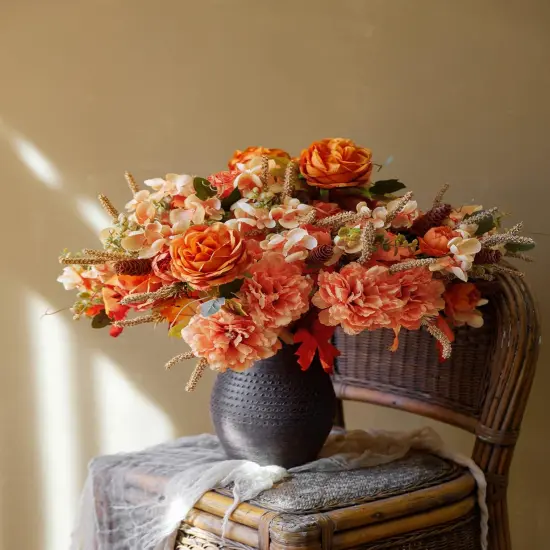 2Pcs Artificial Fall Flowers {3}