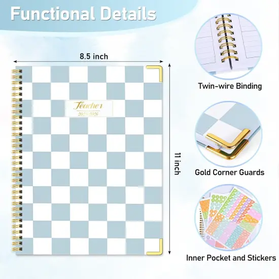 Teacher Planner, Lesson Planner Book for Teacher Calendar {2}