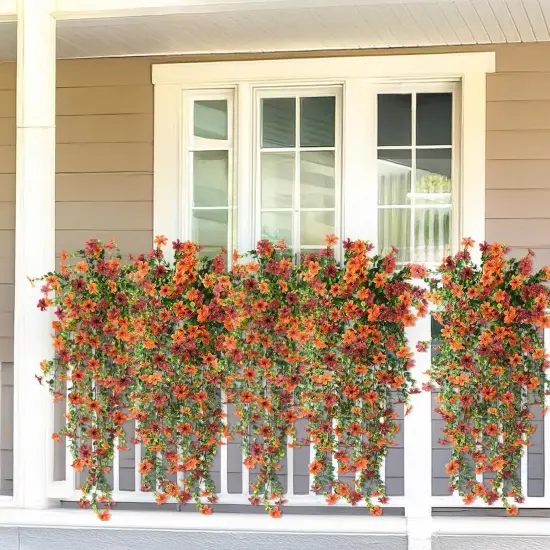 Artificial Fake Hanging Flowers Plants for Outdoor Fall Decoration {3}