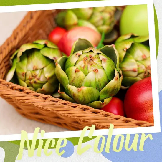 6Pcs Small Green Faux Artichokes Fake Artichokes Artificial Vegetables {3}