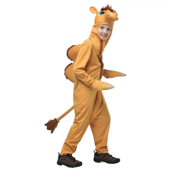 Camel Child Costume Jumpsuit Two Humps Tail Hand Covers {1}
