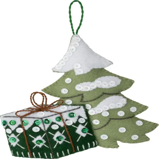 Bucilla Felt Ornaments Applique Kit Set Of 4-Nordic Noel {5}