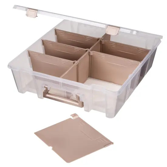 Artbin Super Satchel Double Deep W/Removable Dividers-Rose Gold Handle, Latch & Dividers {5}