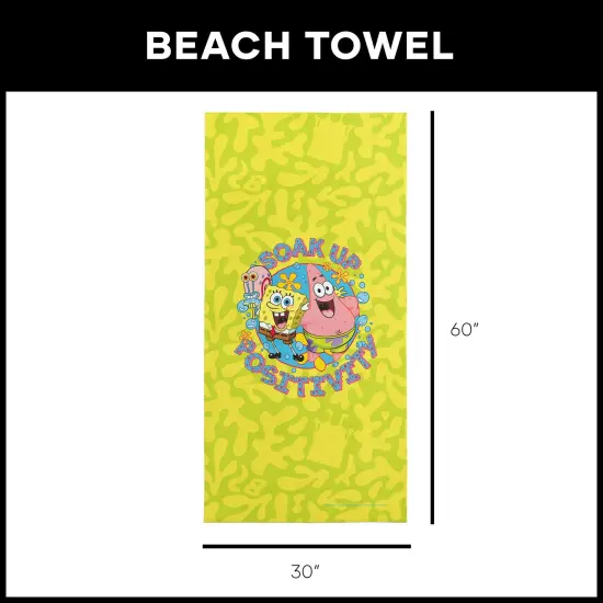 Nickelodeon Spongebob Squarepants Beach Towel Soak up postivity {6}