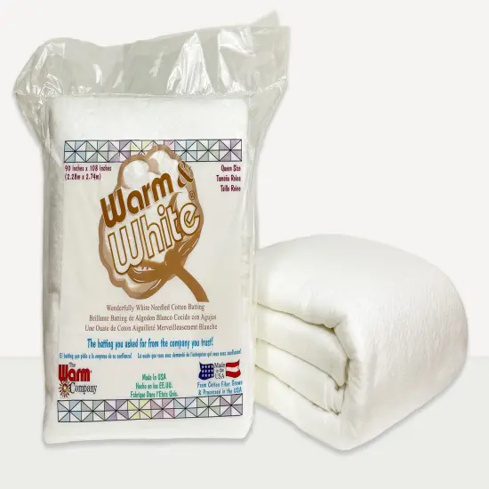 Warm Company Warm & White Cotton Batting-Queen Size 90"X108" {4}