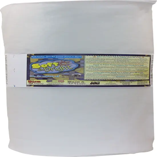 Warm Company Soft & Bright Polyester Batting-Queen Size 90"X25yd {1}