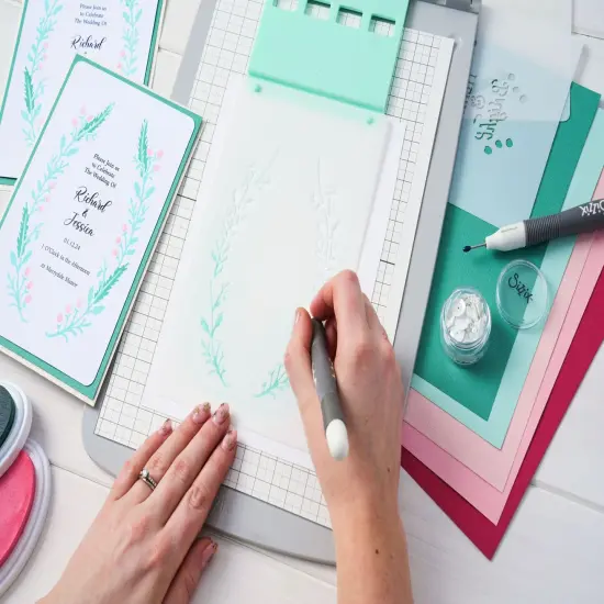 Sizzix A6 Layered Stencils 4/Pkg by Jen Long-Merry & Bright #3 {7}