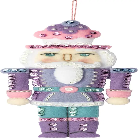 Bucilla Felt Ornaments Applique Kit Set Of 6-Nutcracker Sweet {5}
