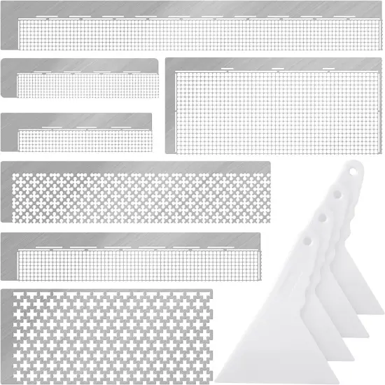 14 Pcs Diamond Painting Ruler Stainless Steel Diamond Mesh RulerBlank Grid 5d Mini Gem Art Kit Adjustment Fix Tool for DIY Art Painting Tools {1}