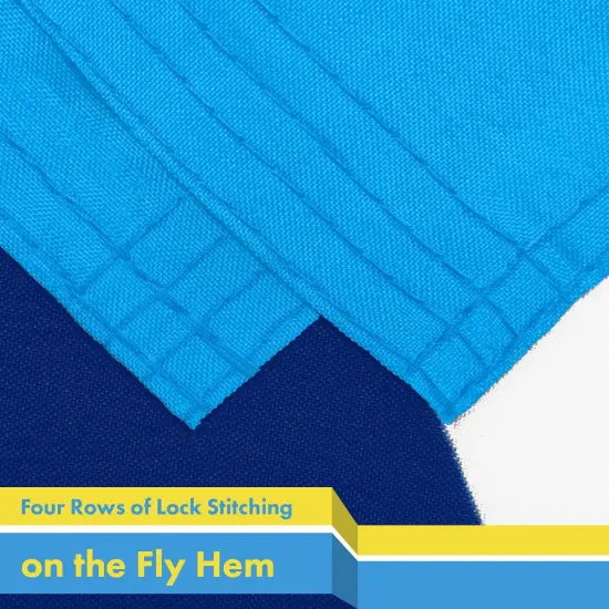 G128 Combo Pack: American USA Flag 3x5 Ft & Tuvalu Tuvaluan Flag 3x5 Ft | Both LiteWeave Pro Series Printed 150D Polyester, Brass Grommets {5}