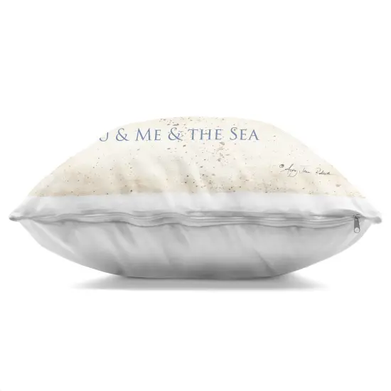 Stupell Industries Muted You Me & The Sea Indoor Pillow, 18 x 7 x 18 {3}