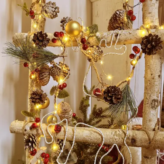 Christmas Fairy Lights Indoor 9.8FT 80 LED Garland with Remote 8 Modes Twinkle Lights {5}