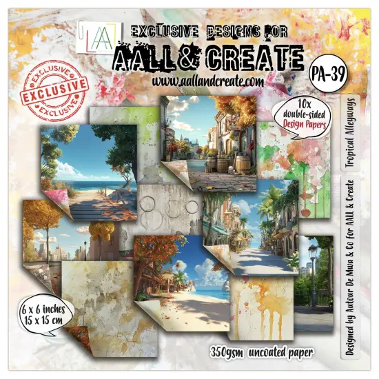AALL And Create 6 x 6 inch Design Paper-Tropical Alleyways {1}