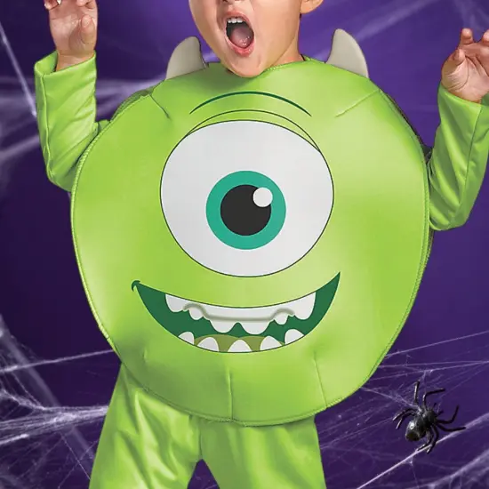 Boys Monsters University Mike Halloween Costume with Jumpsuit and Cap {4}