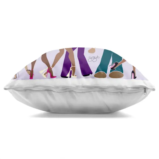 Stupell Industries Peace Fashion & Dancing Indoor Pillow, 18 x 7 x 18 {3}