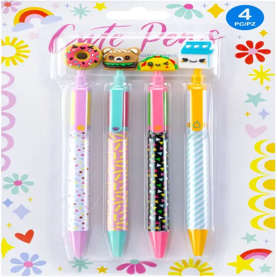 EK Pens 4/Pkg-Kawaii Food {1}