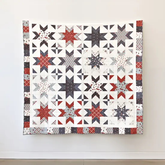 Sparklers Stars and Stripes Forever Quilt Kit (kt-15710) | Riley Blake | Sewing Kit {1}