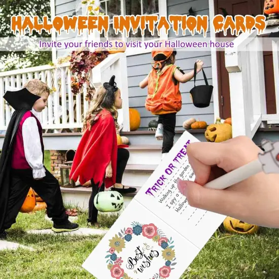 12 PCS Diamond Painting Kits Halloween Greeting Cards for Adults {4}