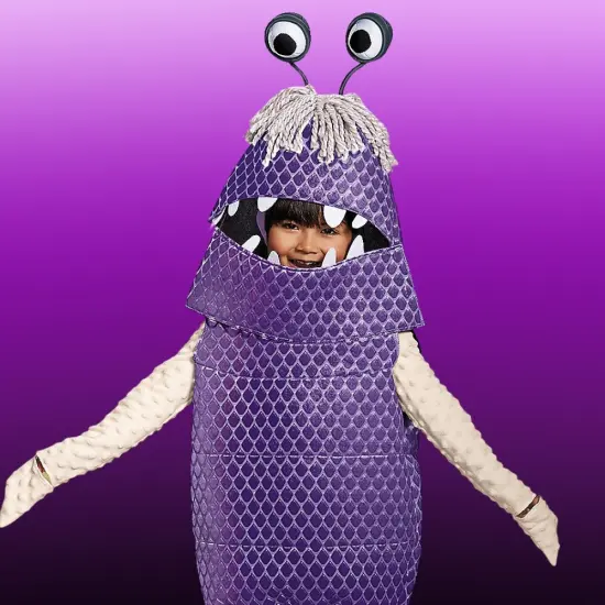 Kid&rsquo;s Deluxe Boo Costume from Monsters University with Headpiece for Costume Parties {3}