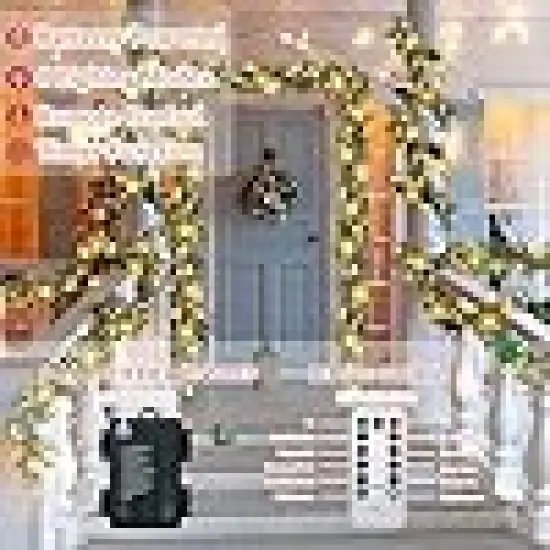 Holly Berry Garland Battery Operated {2}