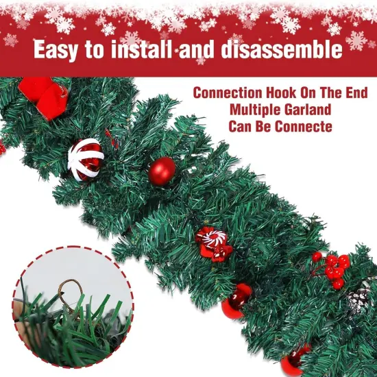 9 FT LED Christmas Garland {3}