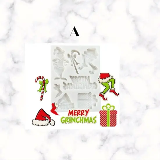 Christmas Grump Theme Silicone Mold {5}