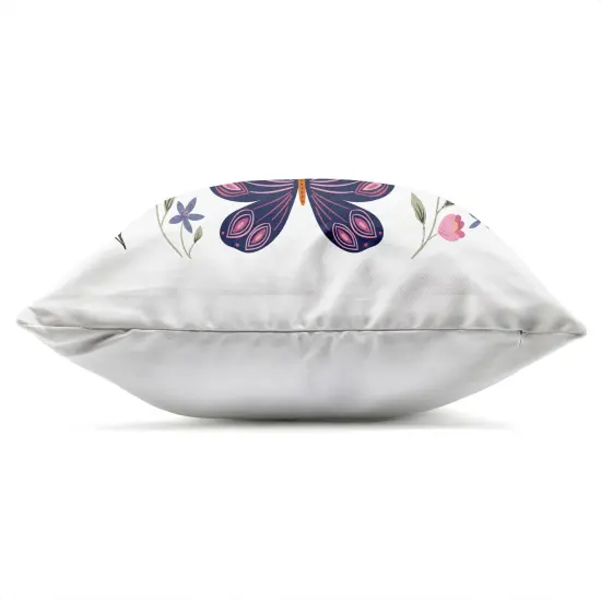 Stupell Industries Life Is Sweet Floral Butterfly Outdoor Pillow, 18 x 7 x 18 {3}