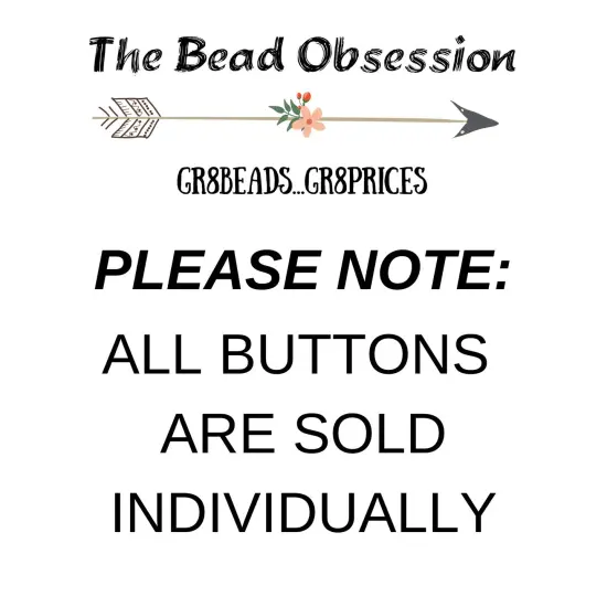 18mm Round Lacy Flower Pink and Green Iridescent Antiqued with Gold Paint - Czech Glass Buttons {3}