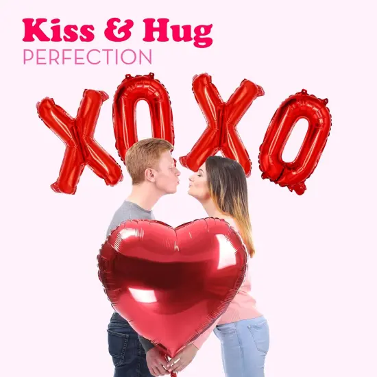 4E's Novelty 16 Inch XOXO Balloons - Valentine's Day Party Supplies Decorations {5}