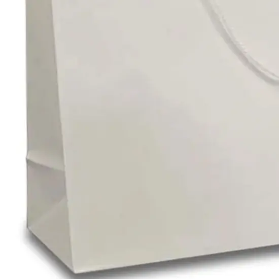 Glossy Paper Euro Totes 12'' x 5 1/2'' x 17'' for Small Gifts White {6}