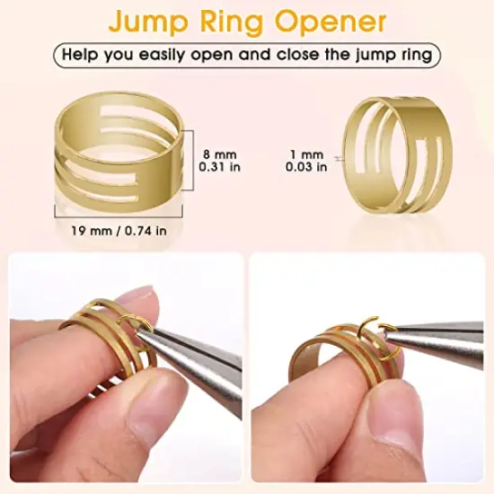 4600 Pieces Silver and Gold Jump Rings with Open/Close Tools for Jewelry Making and Necklace Repair (Assorted Sizes) {5}