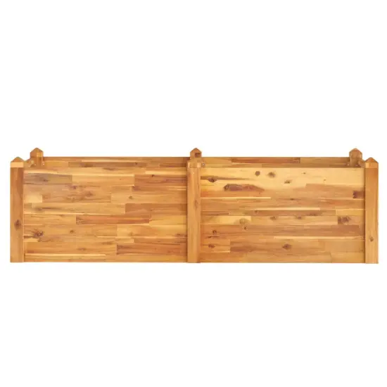 vidaXL Garden Raised Bed 63"x23.6"x17.3" Solid Wood Acacia {3}
