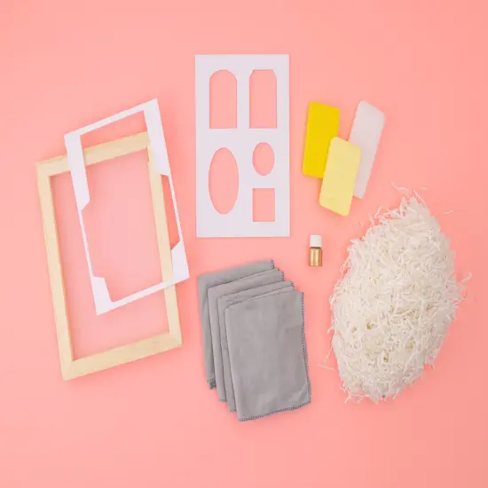 American Crafts Handmade Paper Stationery Kit-12 Pieces {4}