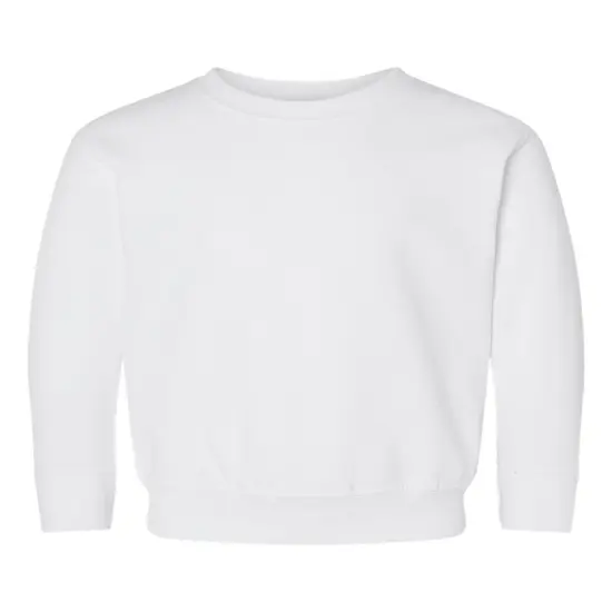 Rabbit Skins&reg; Warm Fleece Crewneck for Toddlers White {2}