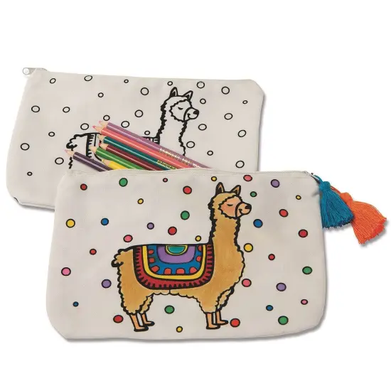 Velvet Art Fabric Llama Pouch (Pack of 12) {3}