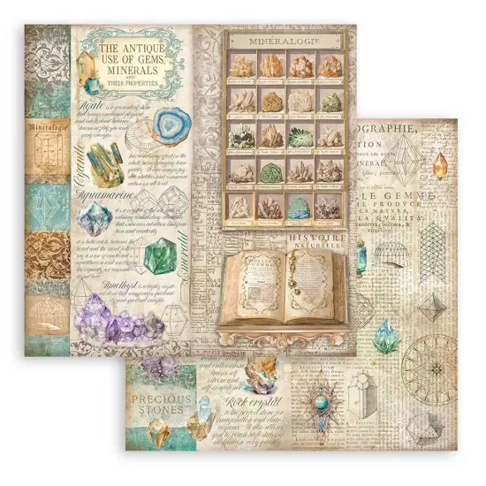 Stamperia Double-Sided Paper Pad 8"X8" 10/Pkg-Fortune {7}