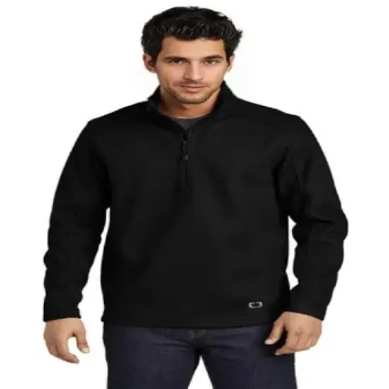 OGIO&reg; Grit Fleece Half Zip Blacktop {1}