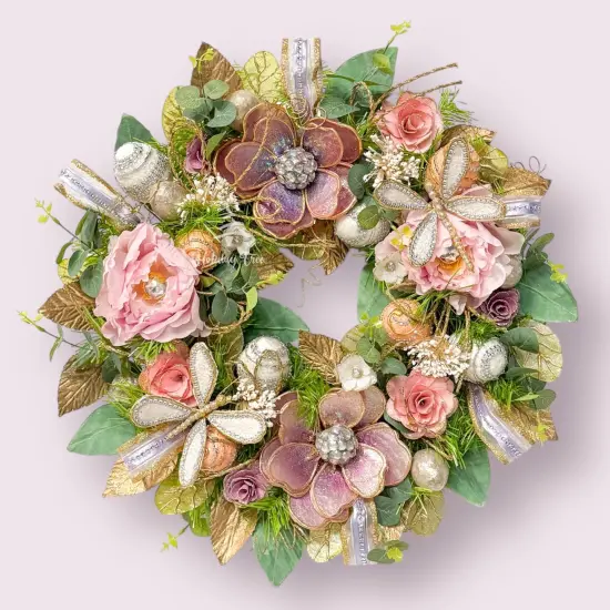 Easter Floral Wreath {1}