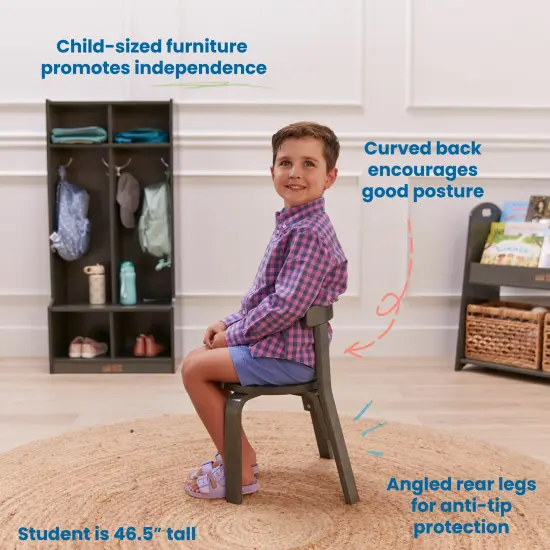 Bentwood Table and Curved Back Chair Set, 5-Piece Grey Wash {4}