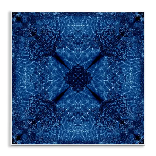 Stupell Industries Dark Blue Patterned Wall Plaque Art Design by El Perkin {1}