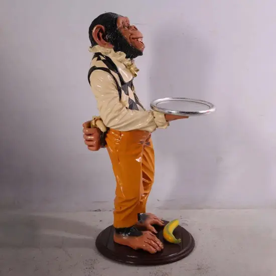 Large Monkey Butler Life Size Statue {5}